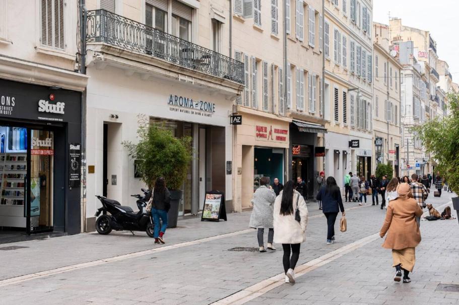 {St Fee Sur Les Toits} * Plein Centre Marseille * Clim Apartment Luaran gambar